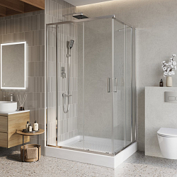 Фото Душевой уголок BelBagno Luce AH-22-120/110-C-Cr