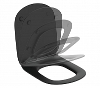 Комплект Ideal Standard Tesi T3868V3 (подвесной унитаз + инсталляция + сиденье), черный матовый , изображение 4