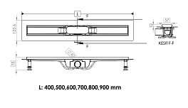Душевой лоток Timo Smart Strip SM-SG90-LS40(DRY) с решеткой 90 см, изображение 6