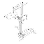 Душевая стойка AM.PM Like F0780522 , изображение 13