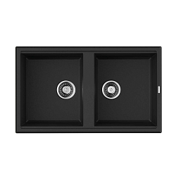 Фото Мойка кухонная Omoikiri Tedori 86-2-BL черный