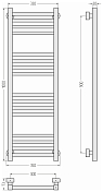 Полотенцесушитель водяной Сунержа Модус PRO 100х30 без покрытия , изображение 5