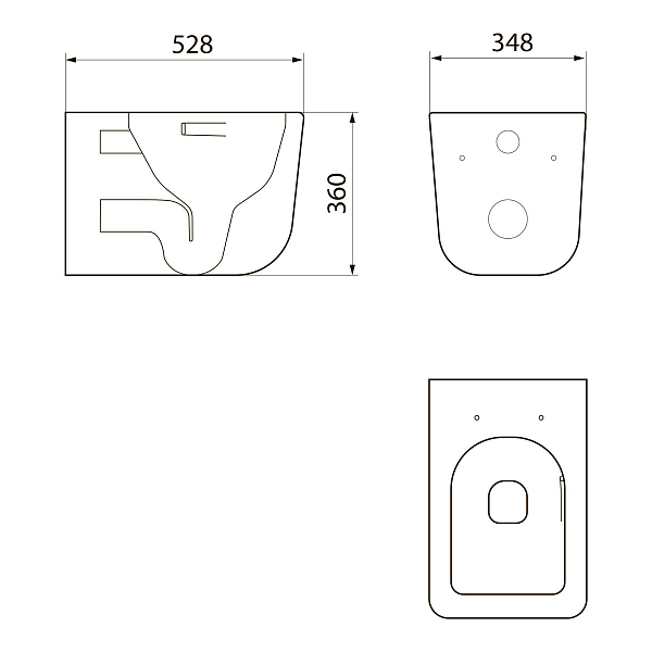 Унитаз подвесной Point Меркурий PN41831WM , изображение 5