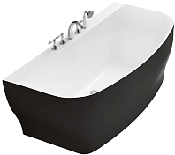 Акриловая ванна BelBagno BB74-NERO-W0 165х78 , изображение 1