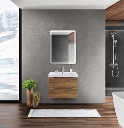 Фото Тумба под раковину BelBagno Marino-Cer 70 подвесная, Rovere Rustico