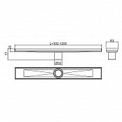 Душевой лоток RGW Shower Drain SDR-02-E1 21210260-01 с решеткой, изображение 4