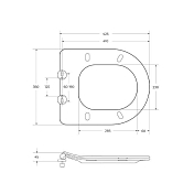 Унитаз подвесной BelBagno Loto BB070CHR/SC безободковый , изображение 15