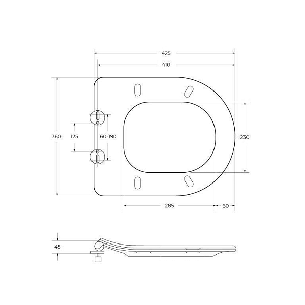 Унитаз подвесной BelBagno Loto BB070CHR/SC безободковый , изображение 15