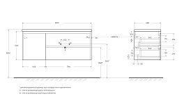 Тумба под раковину BelBagno Kraft 120 R подвесная, Cemento Grigio , изображение 2