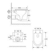 Унитаз подвесной Point Деметра PN41121 , изображение 7