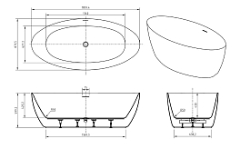 Акриловая ванна BelBagno BB707-1860-880 185x90 , изображение 8