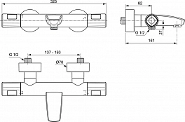 Душевой комплект Ideal Standard Ceratherm T100 (3 в 1) , изображение 9