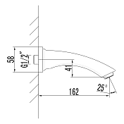 Излив Lemark LM3781BL для ванны , изображение 2