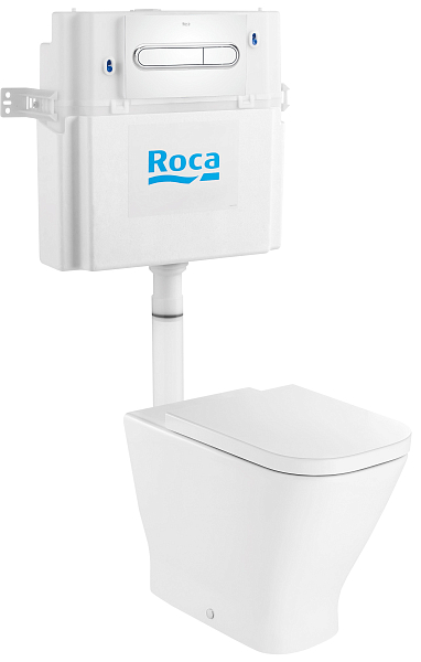 Комплект Roca The Gap Pack 893109000 приставной унитаз + бачок + кнопка + сиденье , изображение 1
