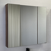 Зеркало-шкаф Comforty Соло 90 дуб тёмно-коричневый , изображение 1