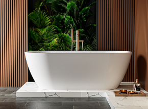 Фото Ванна из искусственного камня Cezares Solid Surface CZR-RELAX-170-80-57-SSB 170x80