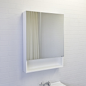 Зеркало-шкаф Comforty Никосия 60 белый глянец , изображение 2