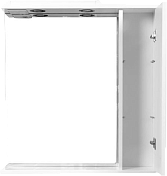 Зеркало-шкаф Sanflor Палермо 75 R белый глянец , изображение 9
