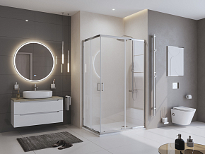 Фото Поддон для душа BelBagno Uno TRAY-MR-UNO-AH-140/80-35-W-CR 140x80