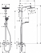 Душевая стойка Hansgrohe Crometta S 27269000 , изображение 2