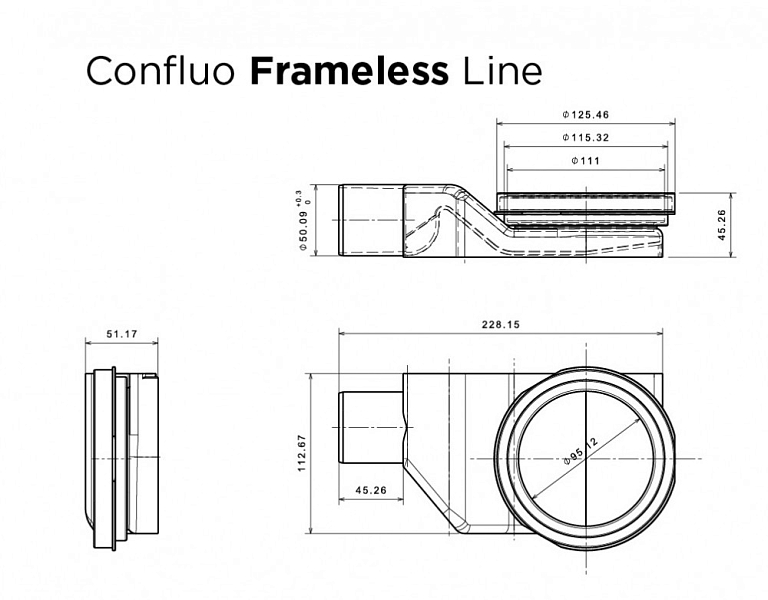 Душевой лоток Pestan Confluo Frameless Line 13701220 45 см, изображение 9