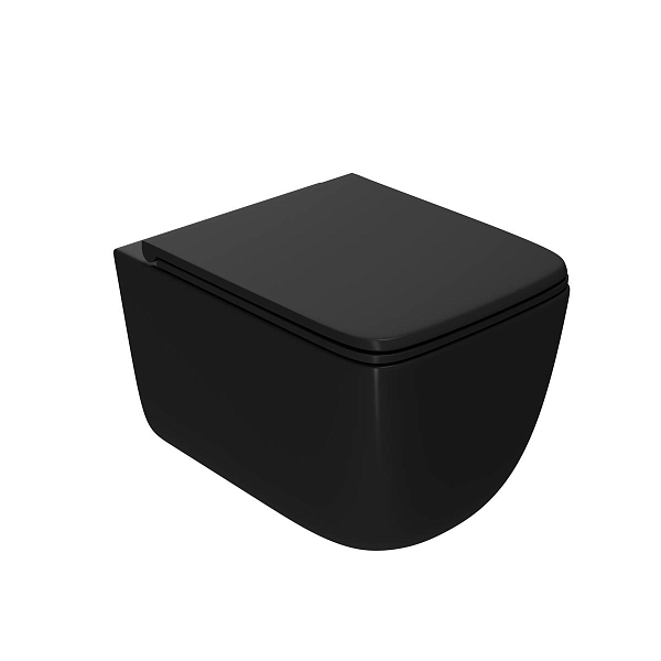 Комплект Point Меркурий 886914SLO3+PN41831BM (унитаз с инсталляцией, сиденье с микролифтом, клавиша Slim черная) , изображение 2
