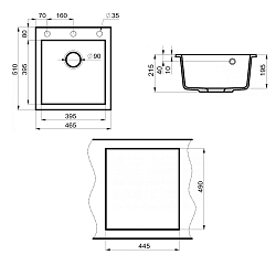 Фото Мойка кухонная Point Моко 47 PN3006W белая