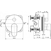 Смеситель Ideal Standard Cerafine A7350XG для ванны с душем, черный матовый , изображение 2