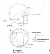 Зеркало Azario 80 AZZ006ALM , изображение 6