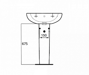 Фото Пьедестал для раковины Ideal Standard Tesi T033501