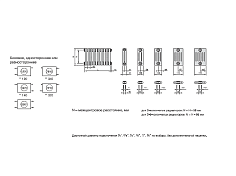 Радиатор Zehnder Charleston Retrofit 3057 - 12 секц. с нижним подключением, изображение 3