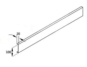 Фото Экран для поддона Cezares TRAY-AS-AH-120/80-100-SCR