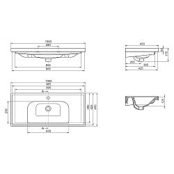 Фото Мебельная раковина Opadiris CeraStyle Frame 100