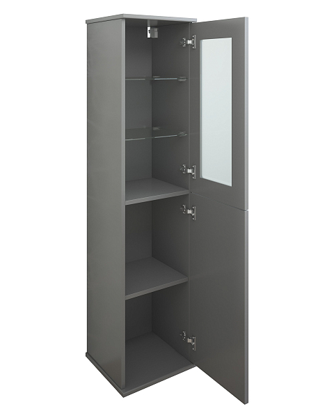 Шкаф-пенал Sanflor Модена R серый , изображение 2