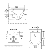 Унитаз подвесной Point Сатурн PN41901 , изображение 12