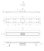 Душевой лоток BelBagno Luce BB-LD-LUCE-70-CR с решеткой 70 см , изображение 4
