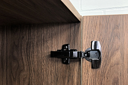 Шкаф-пенал Comforty Бордо 40 дуб темно-коричневый , изображение 6