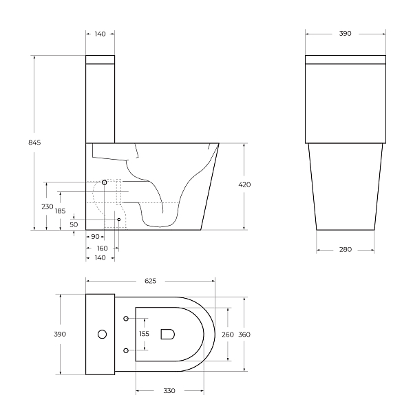 Унитаз-компакт BelBagno Flay-Tor BB2149CP-TOR/BB2149T/BB865SC , изображение 2