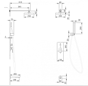 Душевой комплект Abber Weiss Insel AF8017B , изображение 3