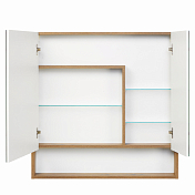 Зеркало-шкаф Aquaton Сканди 90 белый, дуб рустикальный , изображение 2