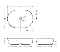 Раковина BelBagno BB1084-H311 , изображение 9