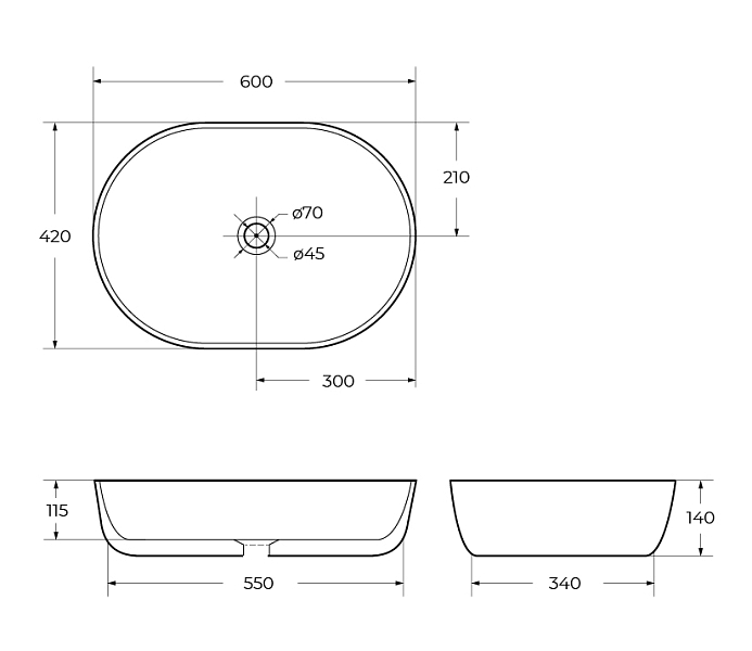 Раковина BelBagno BB1084-H311 , изображение 9