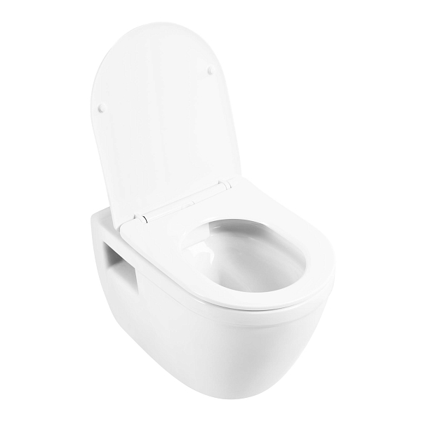 Унитаз подвесной BelBagno Loto BB070CHR/SC безободковый , изображение 3