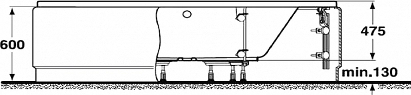 Ножки для ванны Ideal Standard B156467 , изображение 4