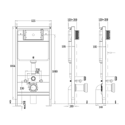 Фото Комплект Point Аврора PN48497WC (унитаз с инсталляцией, сиденье с микролифтом, клавиша Виктория, белая/хром)