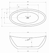 Акриловая ванна Abber AB9248 180х90 , изображение 6