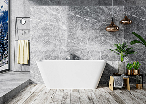 Фото Ванна из искусственного камня Cezares Solid Surface CZR-LINER-170-80-60-SSB 170x80