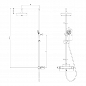 Душевая стойка Lemark Bronx LM3770BL , изображение 8