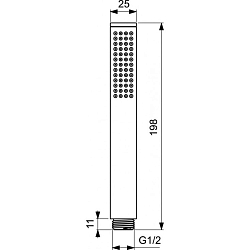 Фото Душевая лейка Ideal Standard IdealRain BC774XG, черный матовый