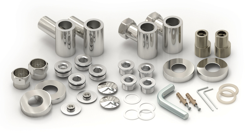 Полотенцесушитель водяной Сунержа Богема+ прямая 80х50 темный титан муар , изображение 4